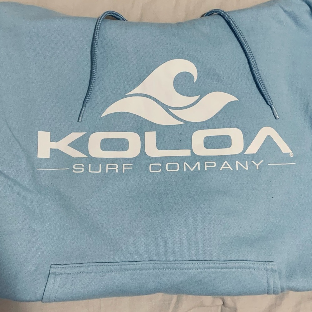 light blue hoodie